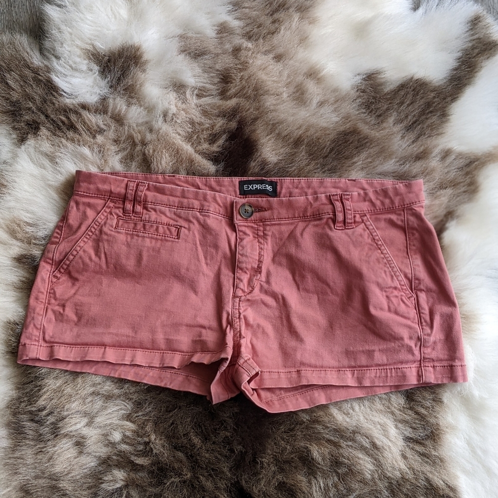 Express low-rise preppy shorts
